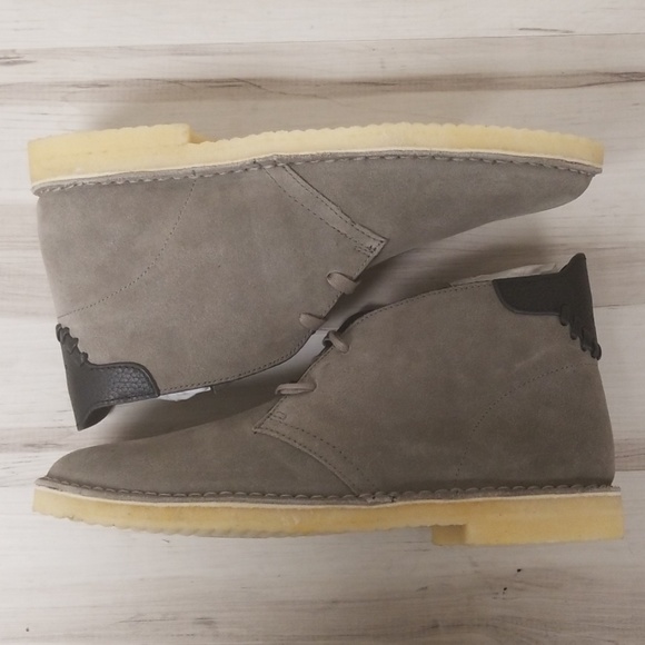 NWB Coach Kingston Suede Chukka Boot Fog Grey - Picture 6 of 8